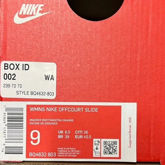 Nike Women’s Offcourt SE Slide Sandals Mantra Orange Size 8 9 10 NEW B04632 803 - Picture 6 of 7